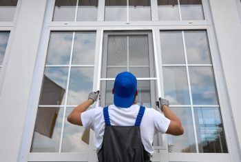 Professional installation of protective nets against insects on plastic windows Window Installation Lakeway TX
